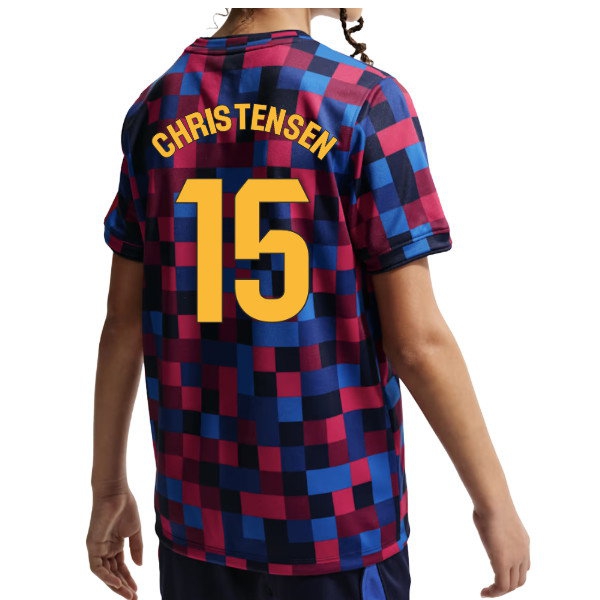 [JED] 2026-2027 Barcelona Pre Match Shirt (Kids) (Christensen 15)