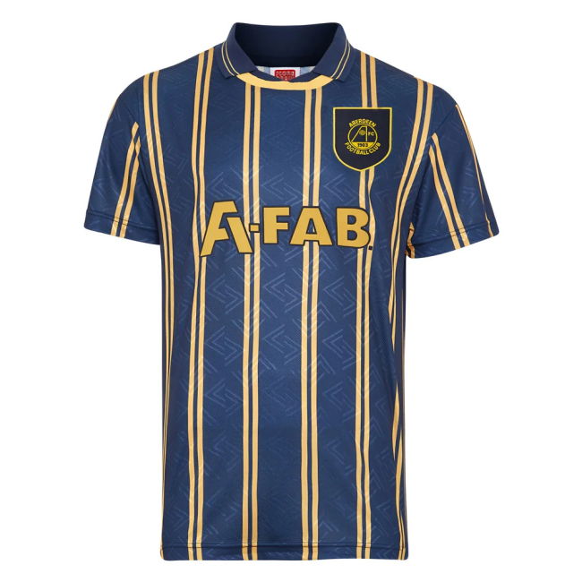 Excellent The Dons Home Uniform D. Aberdeen #1993 Retro Collecti (v8)