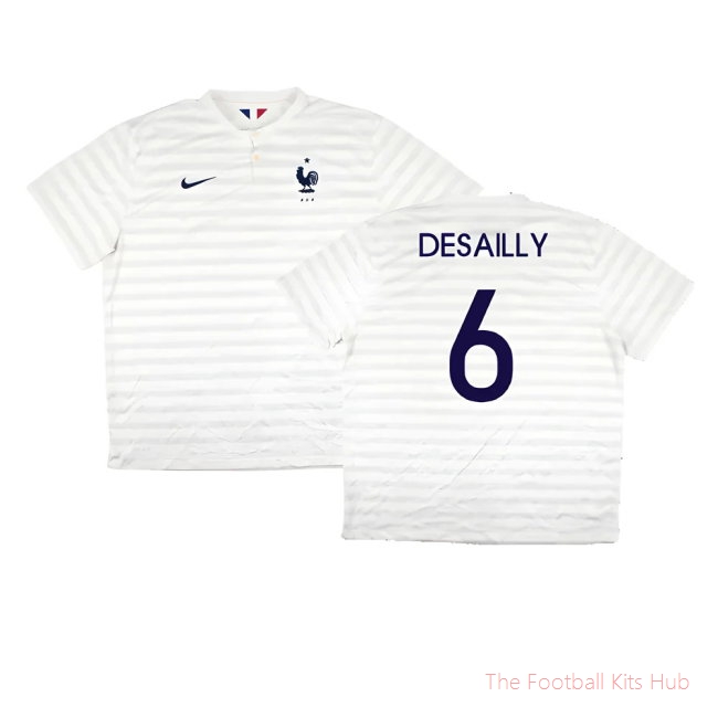 France 2014-15 Away Shirt ((Very Good) XXL) (Desailly 6)