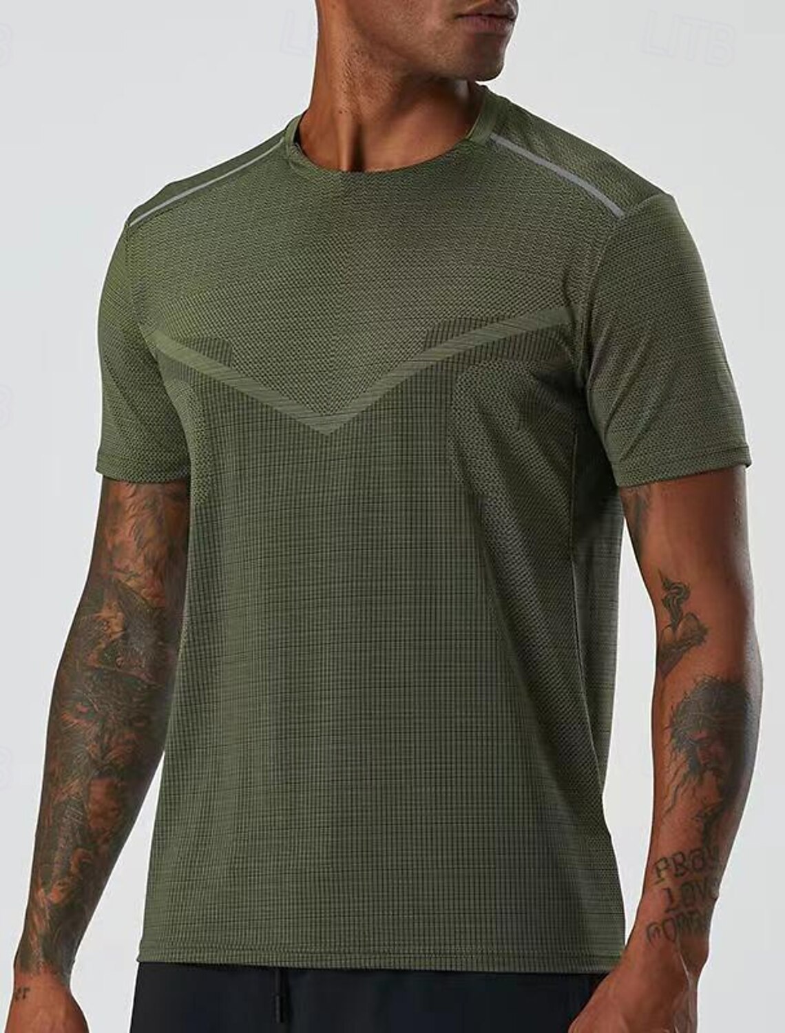 Men's Solid Colored Running T-Shirt Compression Shirt Short Sleeve Top