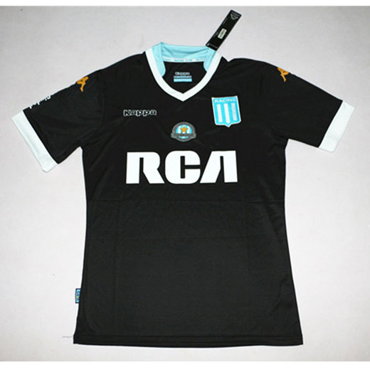 Racing Club Away 201718 Black Soccer Jersey Shirt - Official Replica