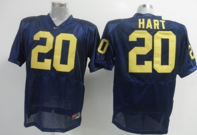 Men's U-M Wolverines Blue 2024 home jersey Mike Hart #20 authentic