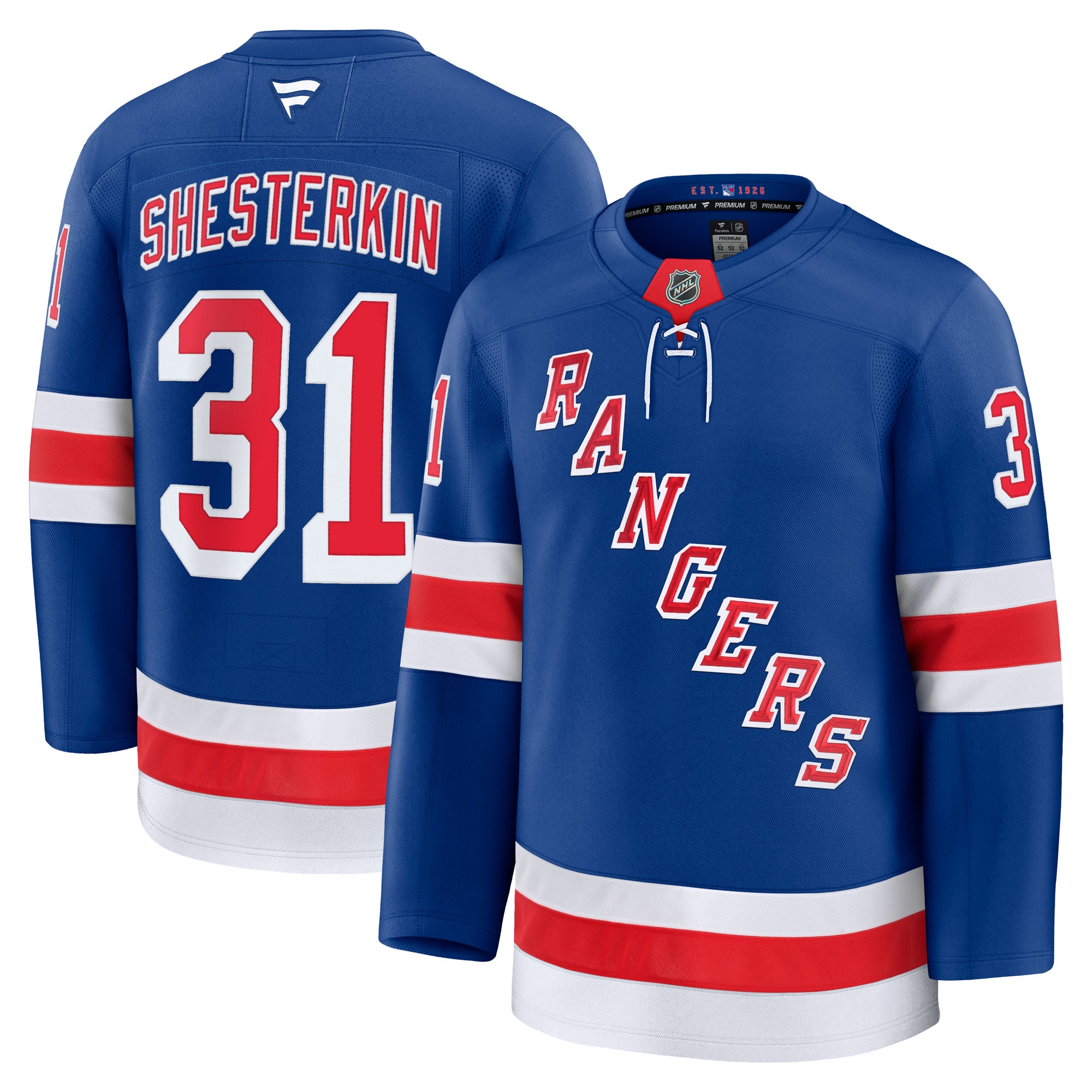 [LK] Igor Shesterkin New York Rangers Home Premium Jersey - Blue