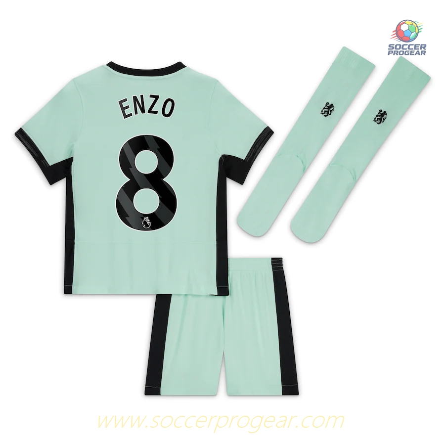 Chelsea Third Children Kit Soccer Shirt 2023 2024 Enzo