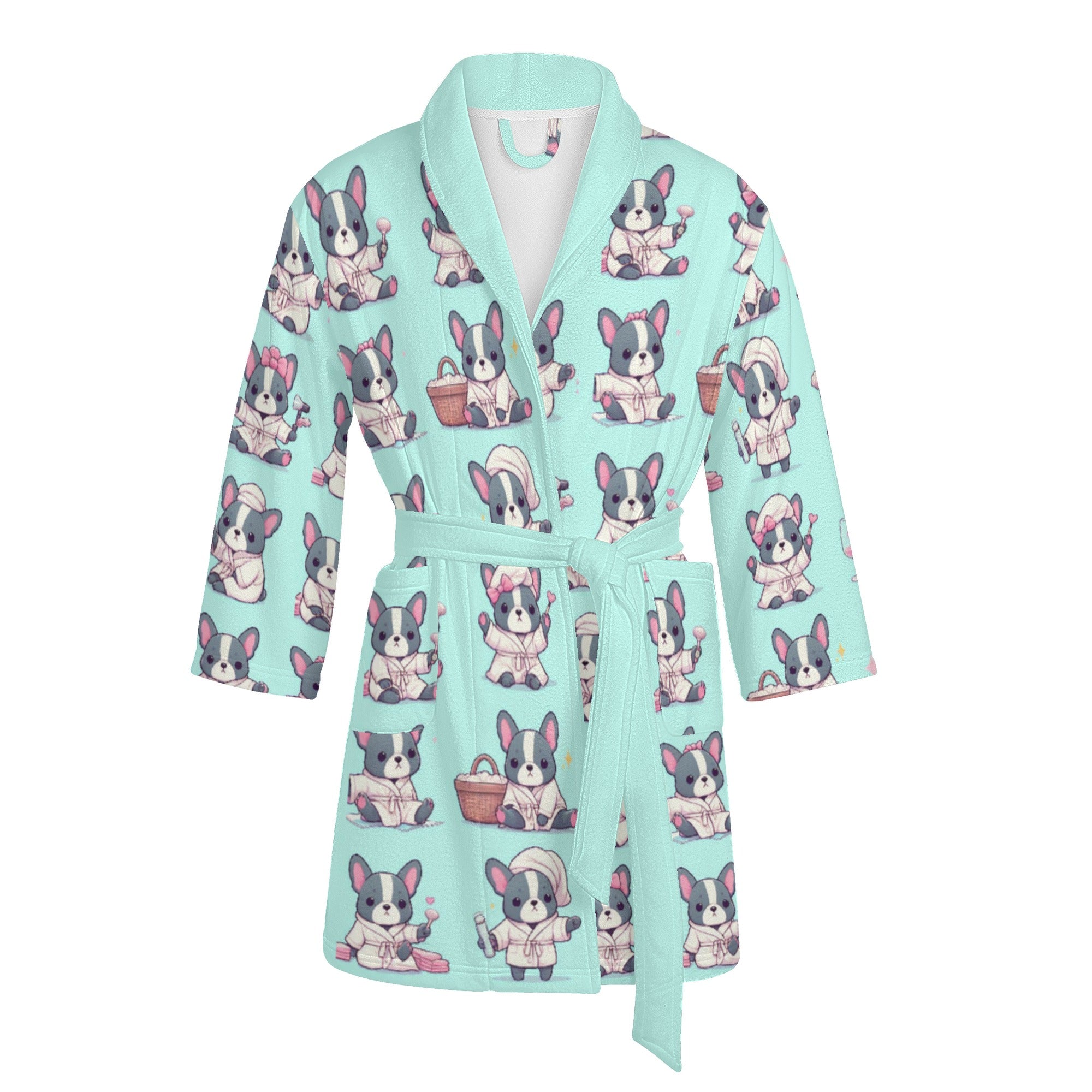 Mia - Bulldog Women Bathrobe Summer Wear | Vet-recommended