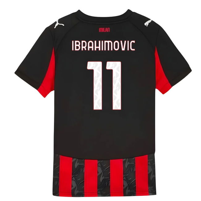 Elite Style AC Milan Home Pro Shirt 2025-2026 (Ibrahimovic 11) (Kids)