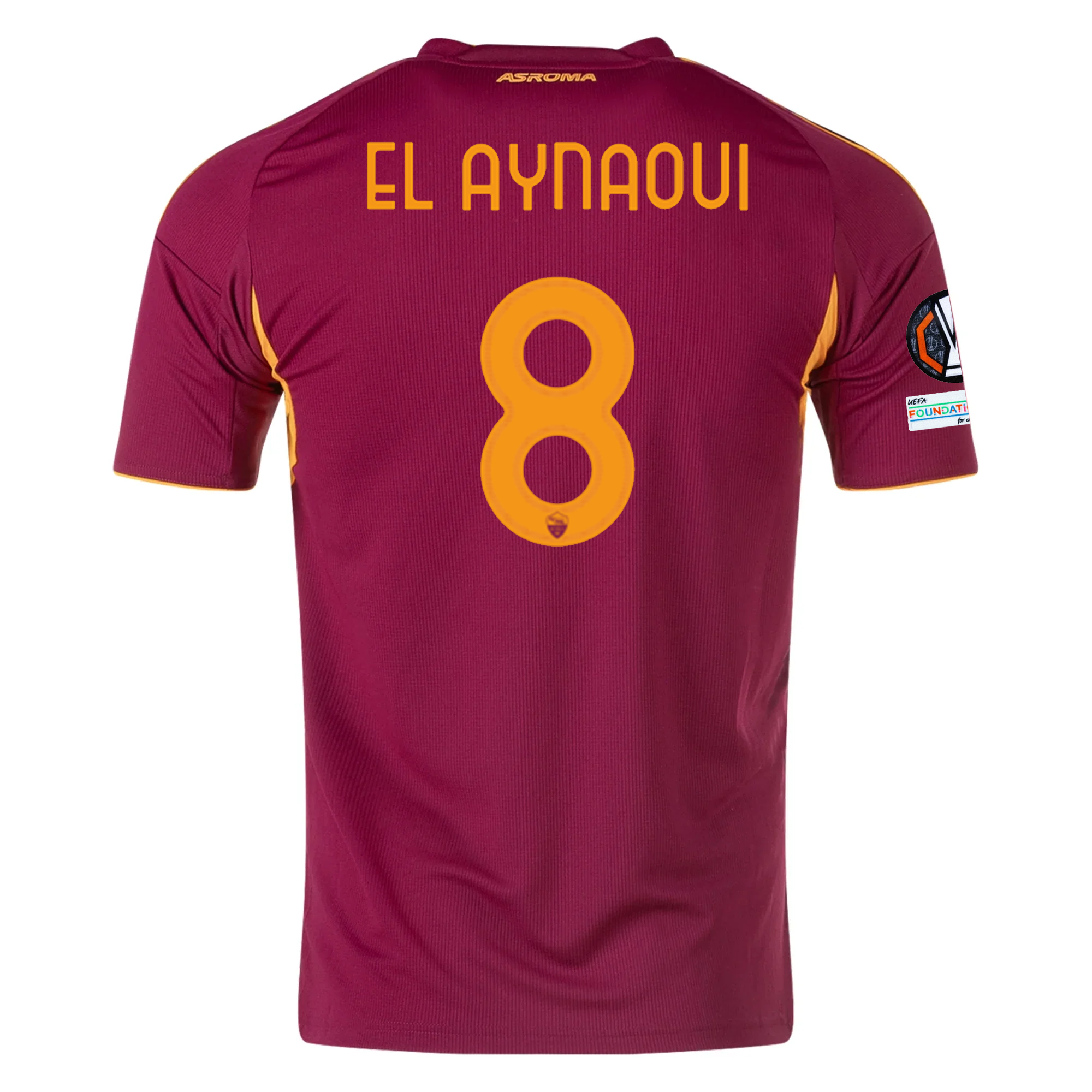 AS Roma Aynaoui 2025-2026 UEL Home Jersey – Authentic Shirt