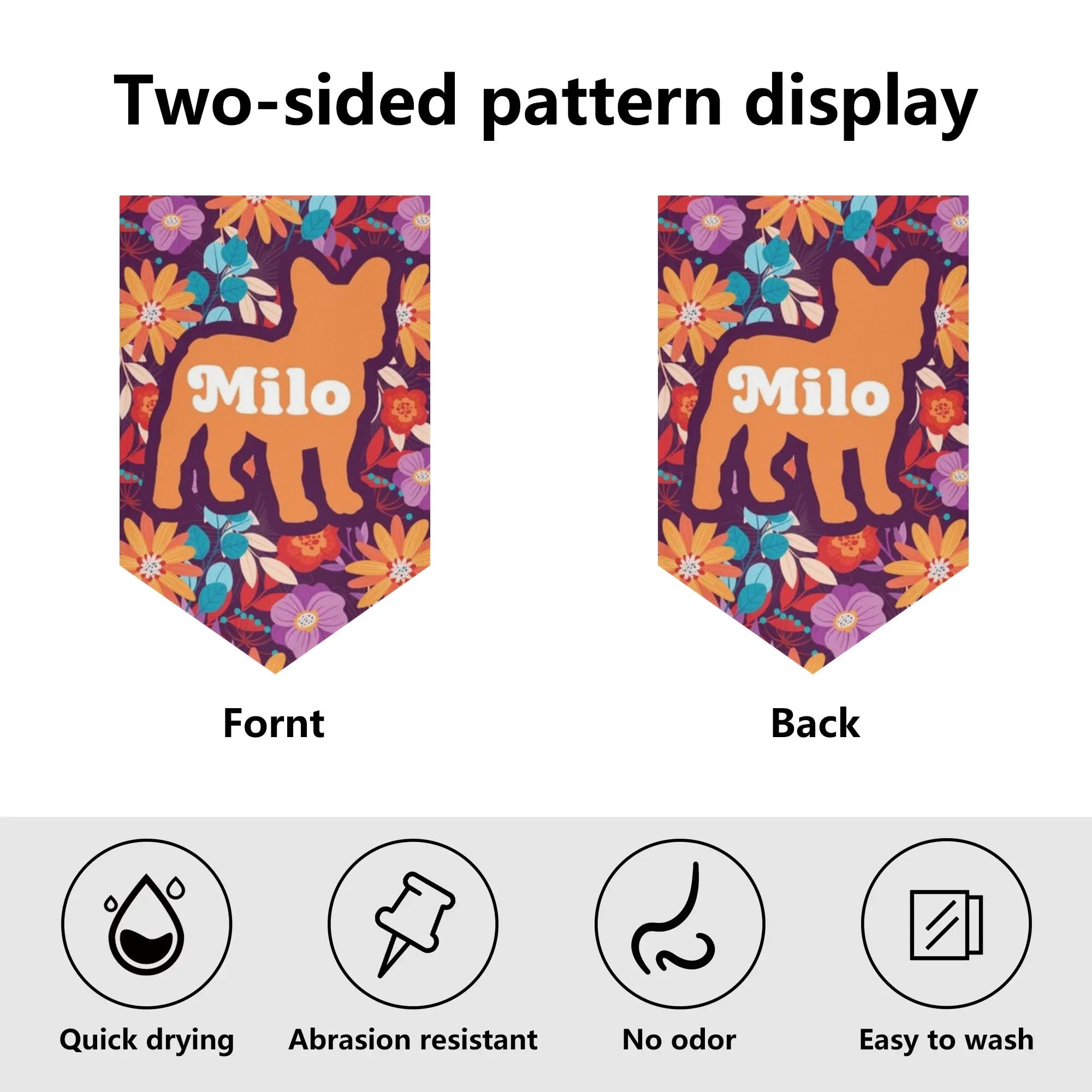 Trendy Custom Garden Flag Banner With French Bulldog Name for Daily Life