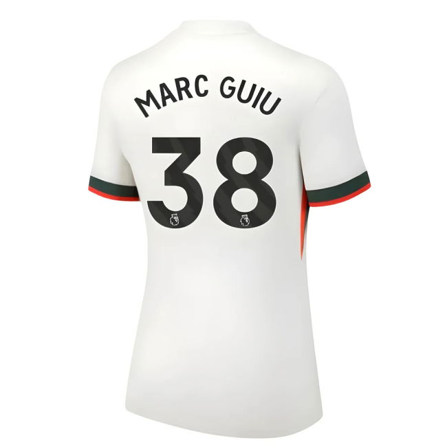 Womens Authentic 2025-2026 Chelsea Premier League Away Strip (Marc 38)