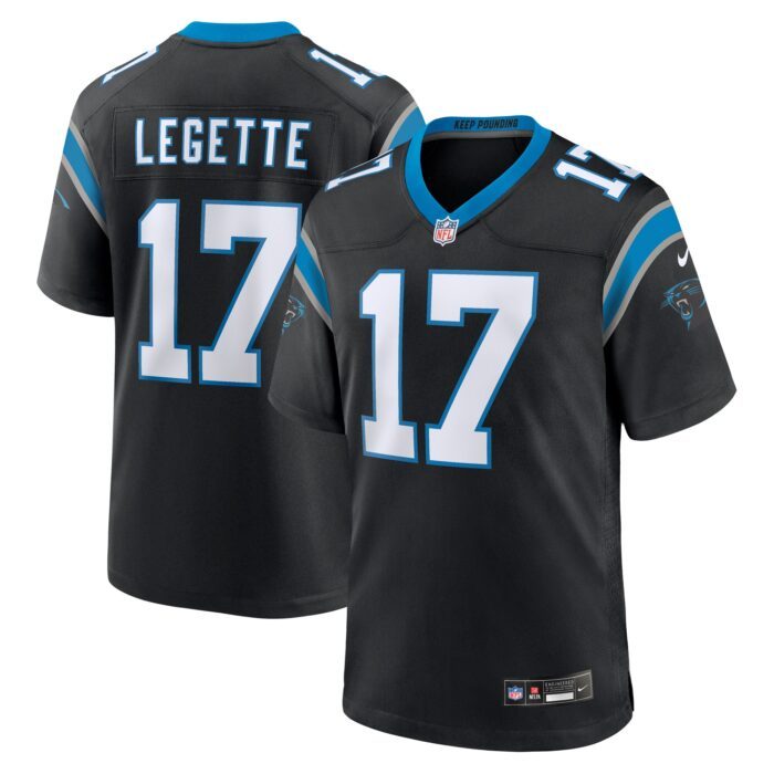 Men's Carolina Panthers Xavier Legette Nike Black 2024 NFL...