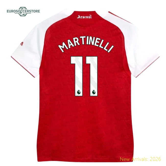 Arsenal Womens Martinelli Elegant Jersey Smart Fabric Moisture-wicking