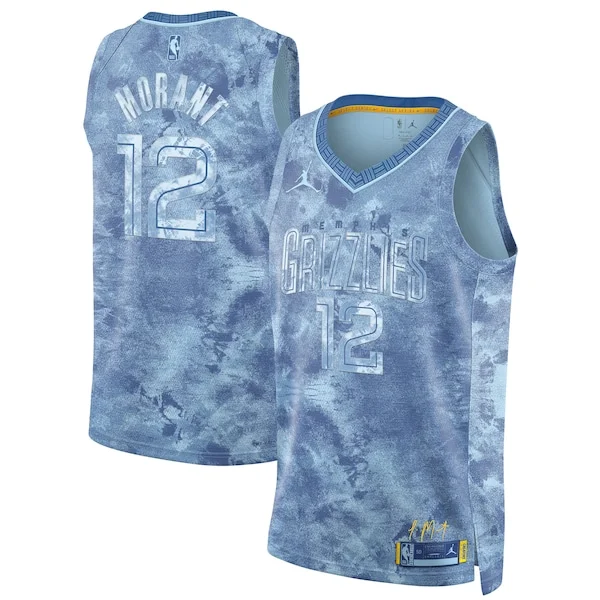 Ja Morant MEM Swingman Jersey - trendy high-quality - Blue athletic