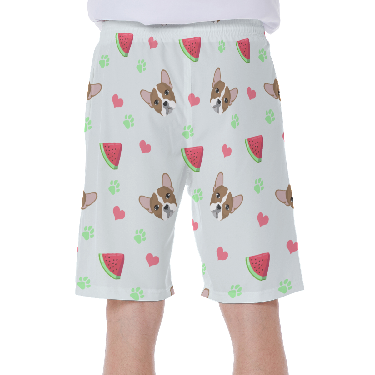 French Bulldog Lover Ozzy Men's Beach Shorts Perfect Gift Idea