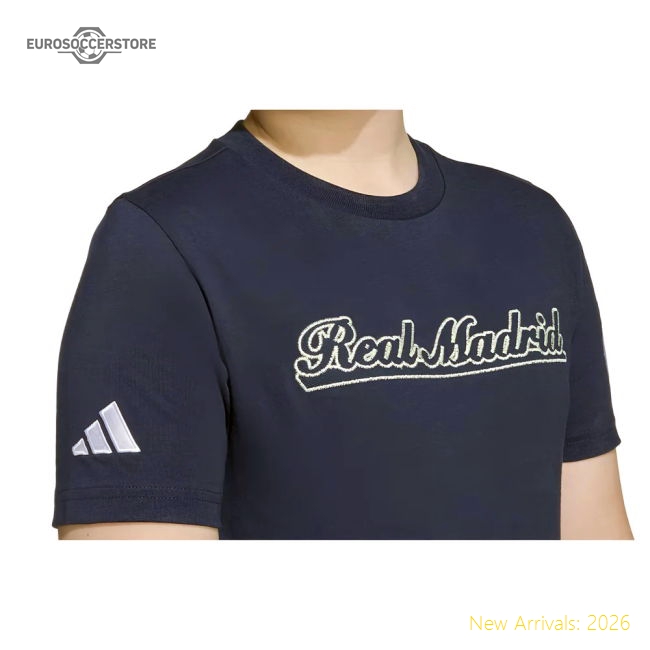 Genuine 2025-2026 Real Madrid Us Tee (Legend Ink) - Navy