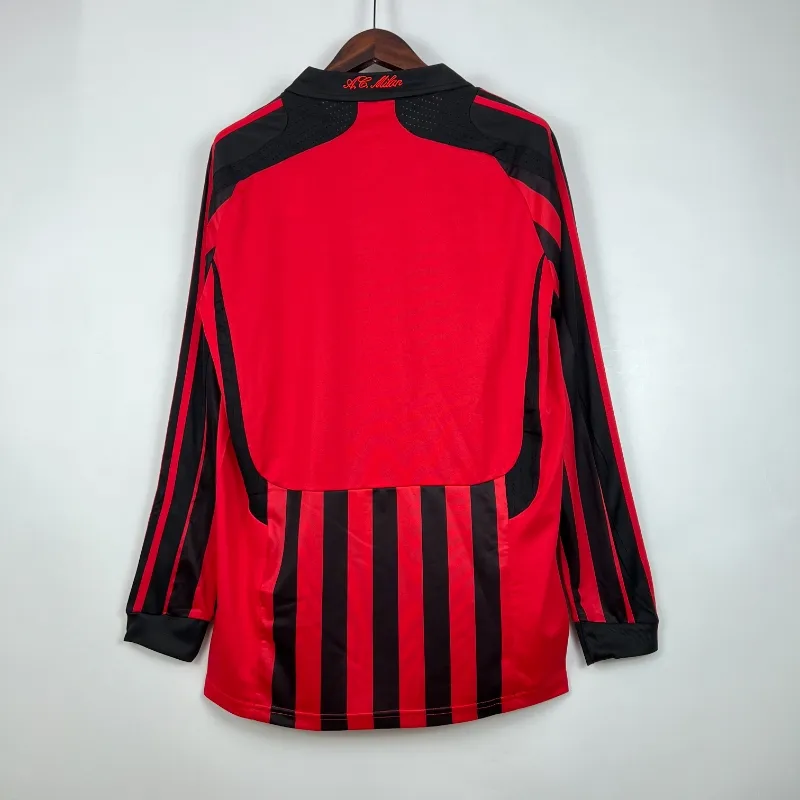 2007-2008 Long Sleeve AC Milan Jersey retro kit