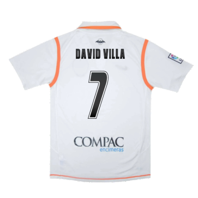 Professional-Grade Valencia 2007-08 Home Shirt ((Excellent) S) (David Villa