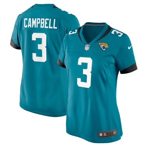 None Tyson Campbell Game Jersey - Teal | NFL Player Jersey | NFL Footb