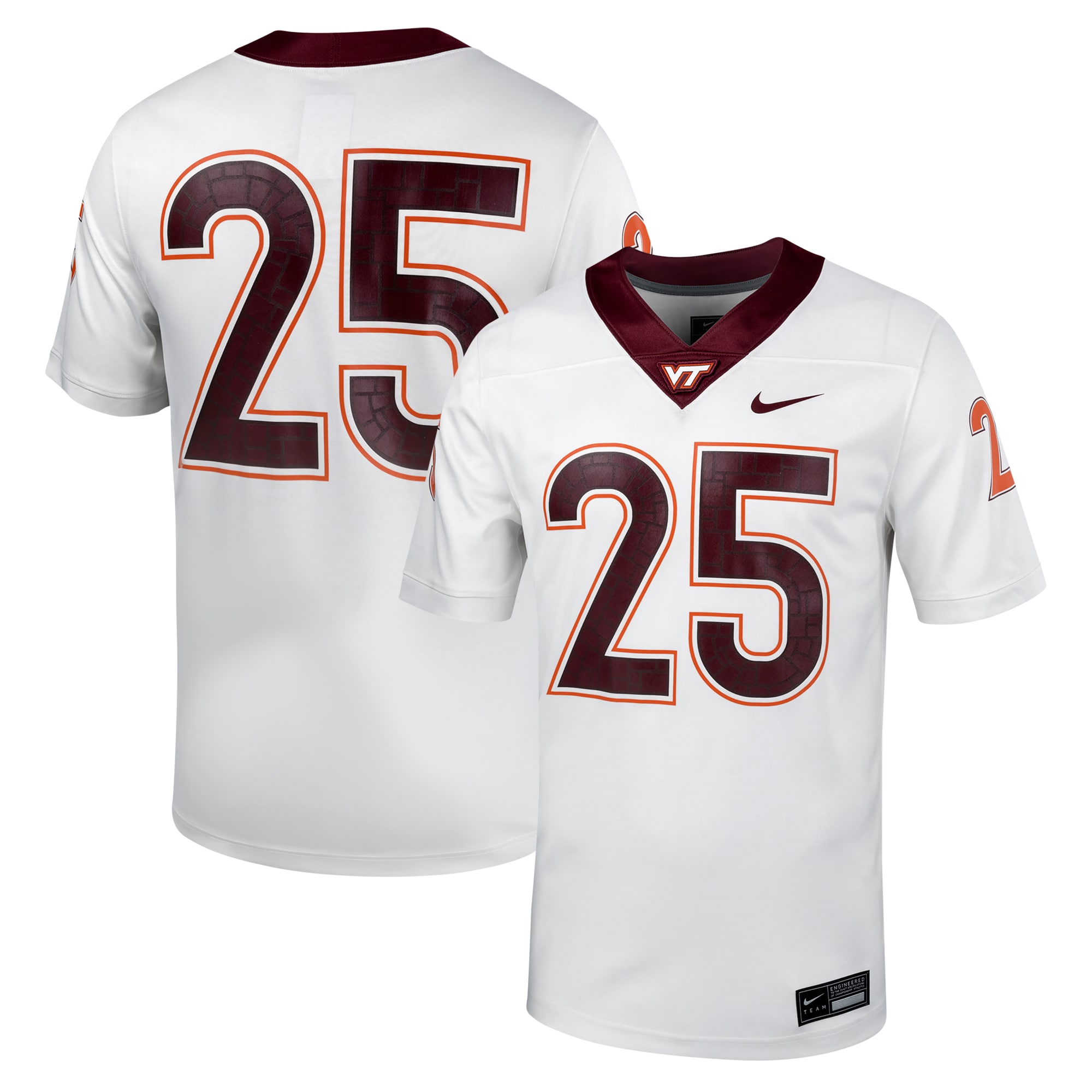 [NJP] Virginia Tech Hokies Untouchable Football Jersey - White
