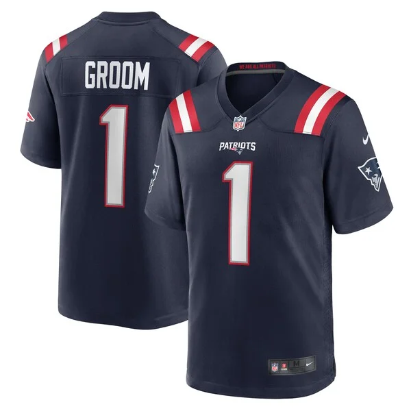 Performance New England Patriots Game Jersey - Premium Navy NFL Fan...