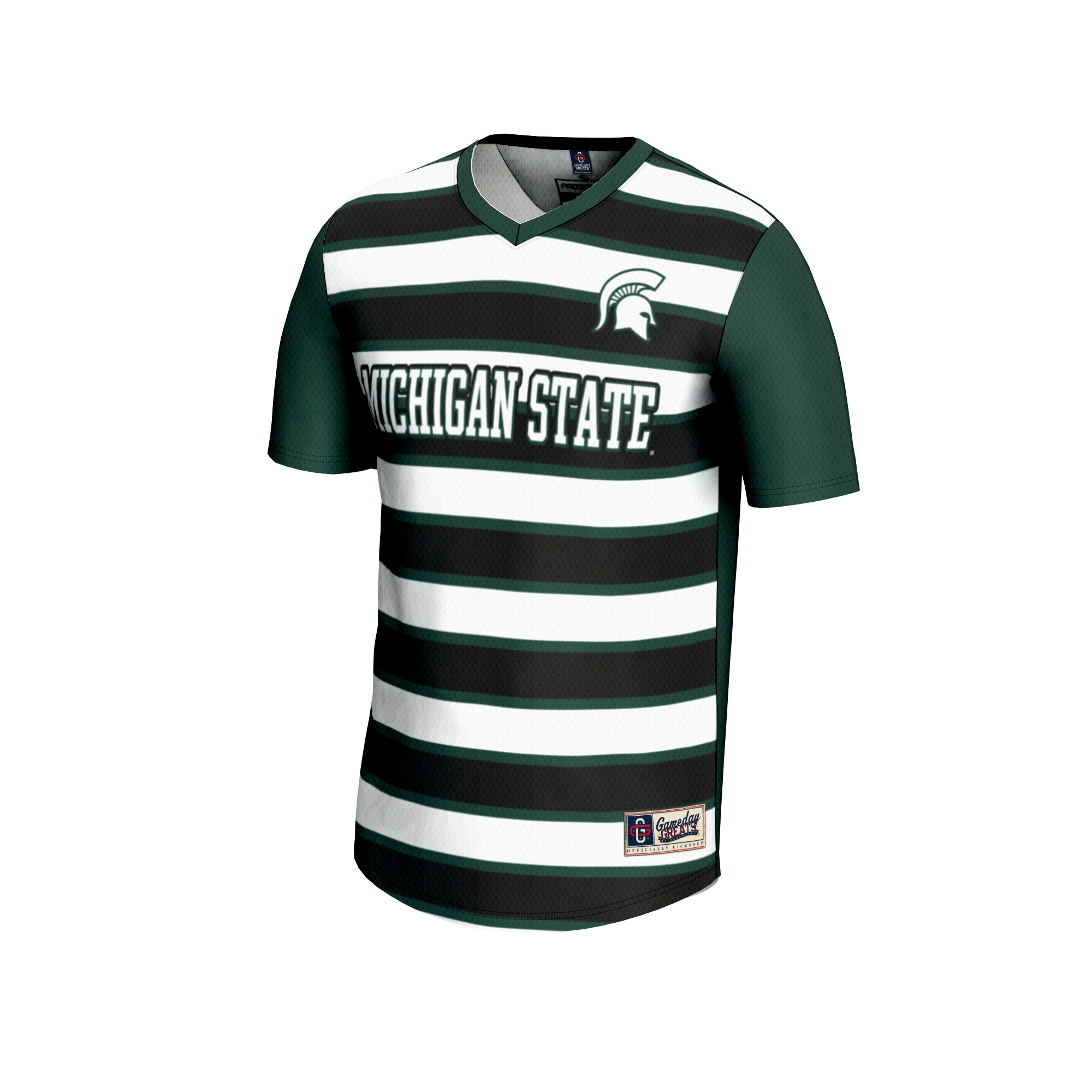 [SJH] Michigan State Spartans GameDay Greats Unisex Lightweight Soccer Fashion Jersey - Green
