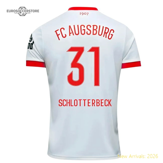 Genuine 2025-2026 Fc Augsburg Home Shirt (Schlotterbeck 31)