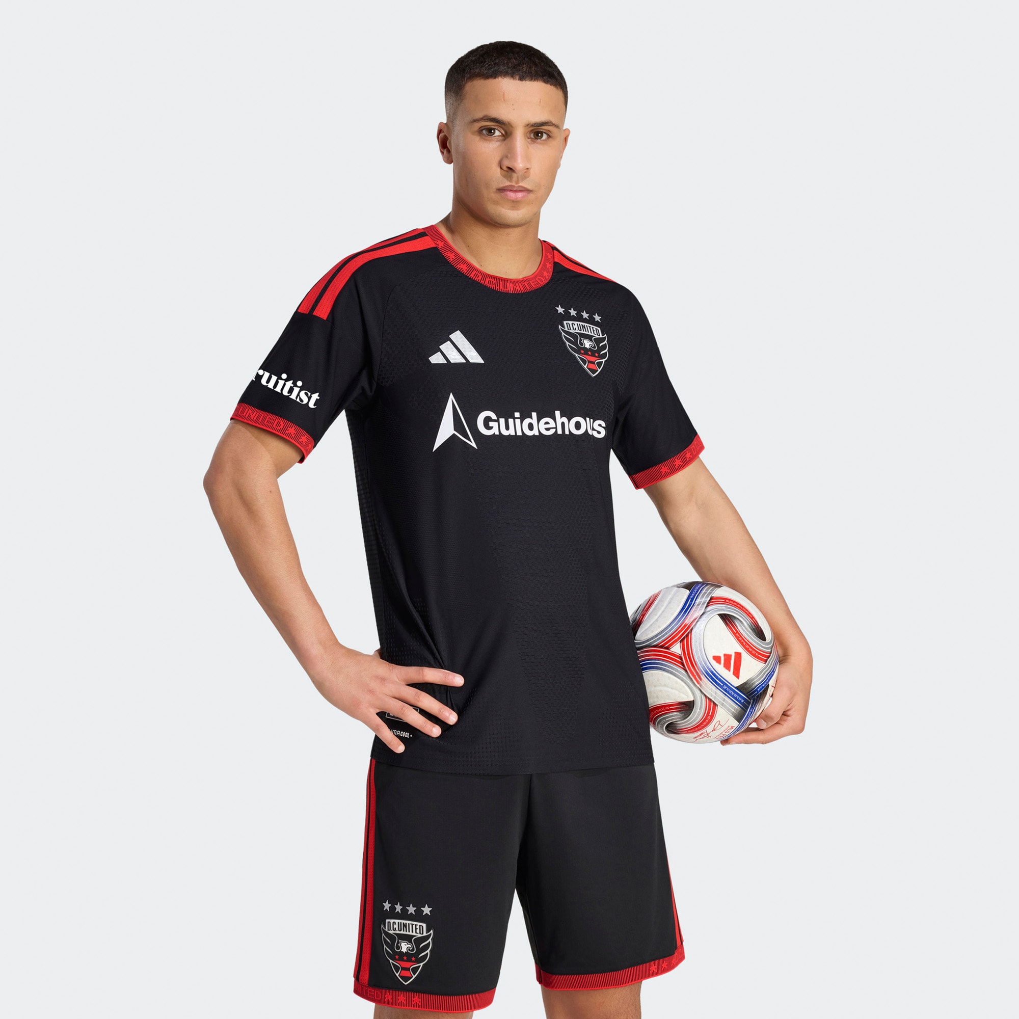 [JED] D.C. United 2026 Black-and-Red Kit On-Field Authentic Patch Jersey - Black