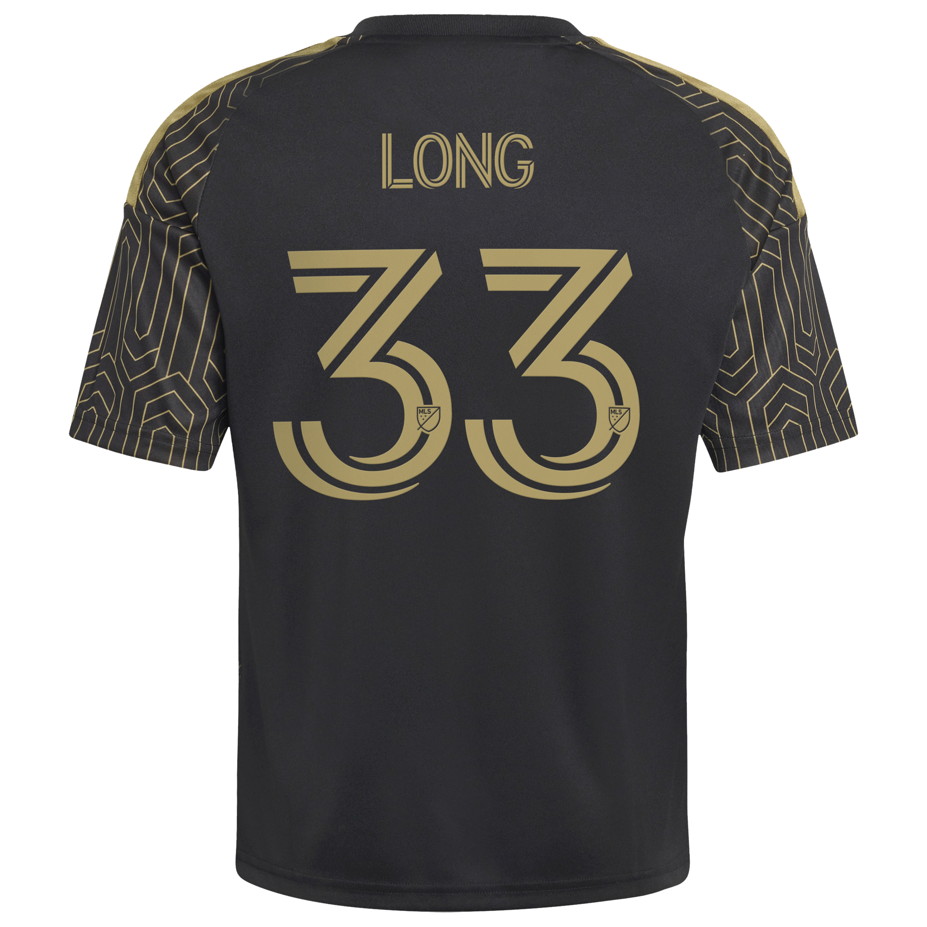 [SJH] Aaron Long LAFC Youth 2026 Primary Kit Replica Jersey - Black