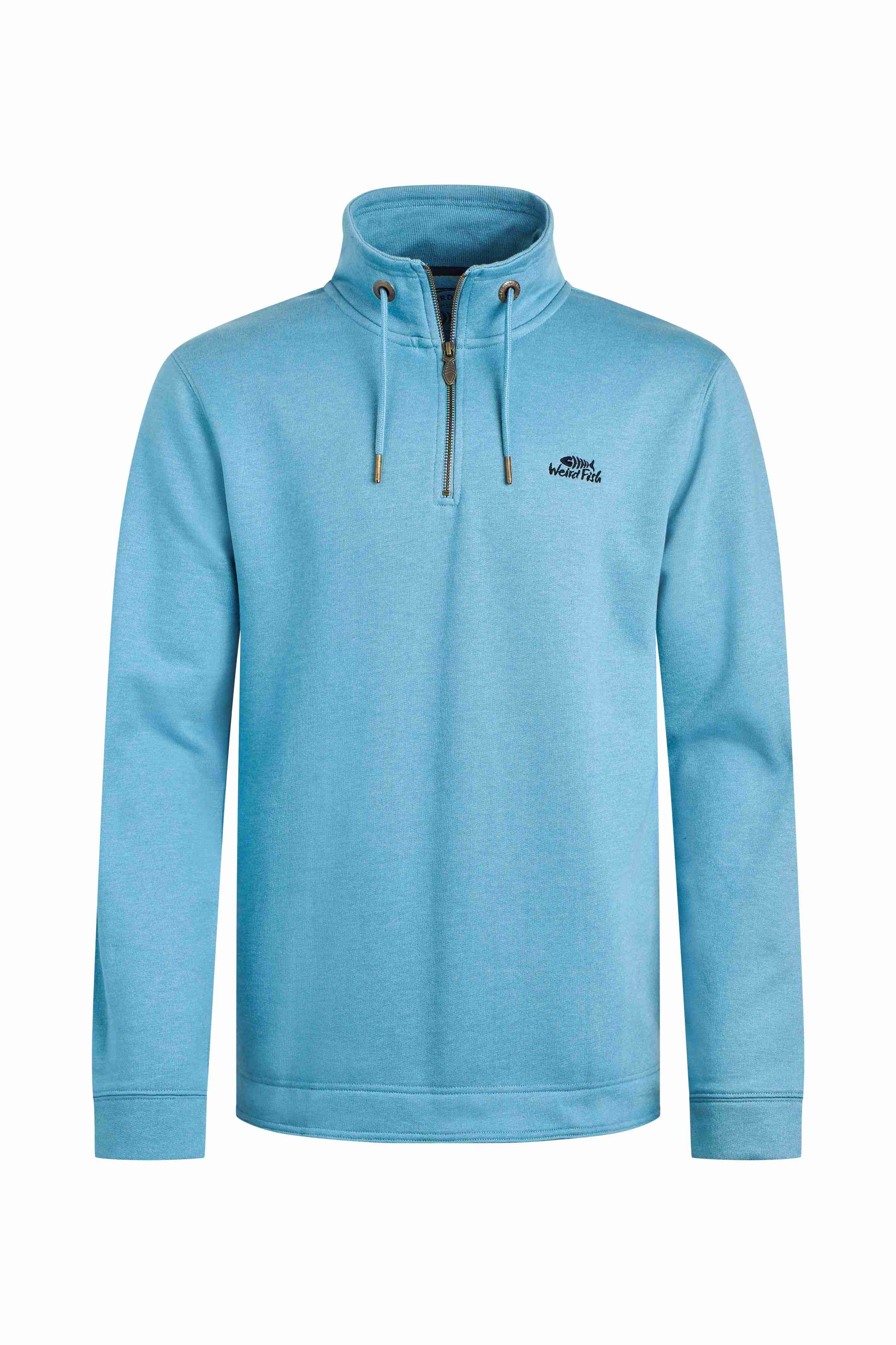 Brampton 1/4 Zip Sweatshirt Smoked Blue