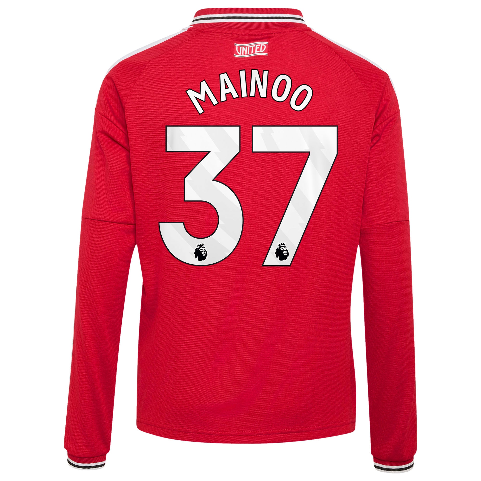 [SJH] Kobbie Mainoo Manchester United Youth 2026/27 Home Replica Long Sleeve Jersey - Red