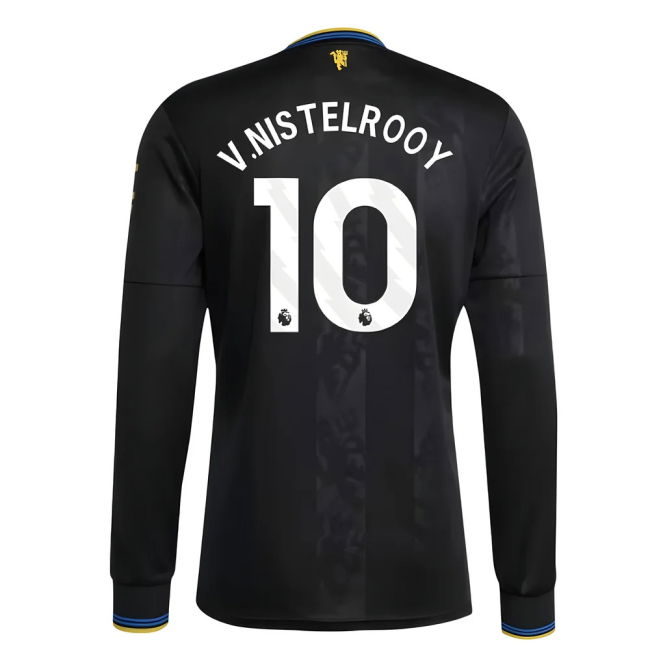 Football Man Utd Long Sleeve Third Shirt V Nistelrooy #10 High Per...