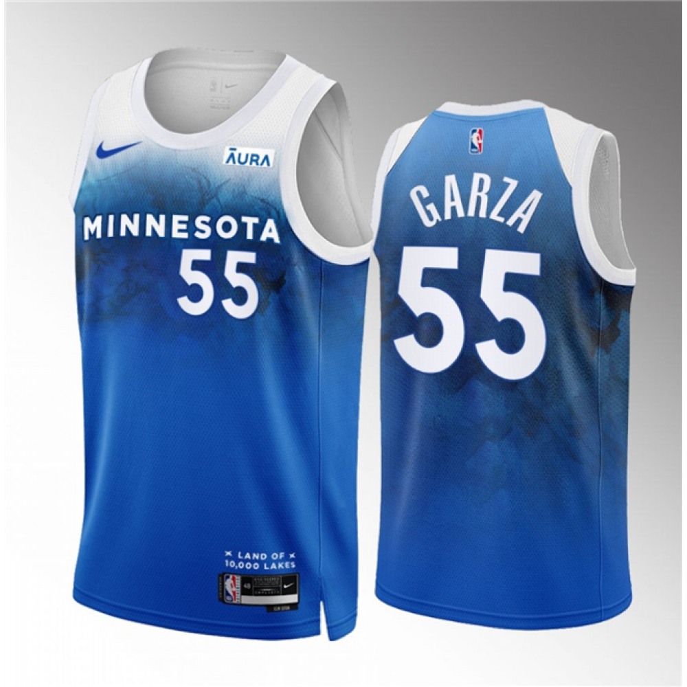 Fan Favorite Genuine Men's T-Wolves #55 Luka Blue Basketball Jersey