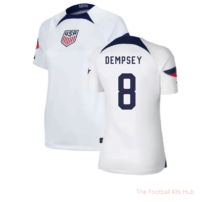 2022-2023 USA Home Shirt (Ladies) (DEMPSEY 8)