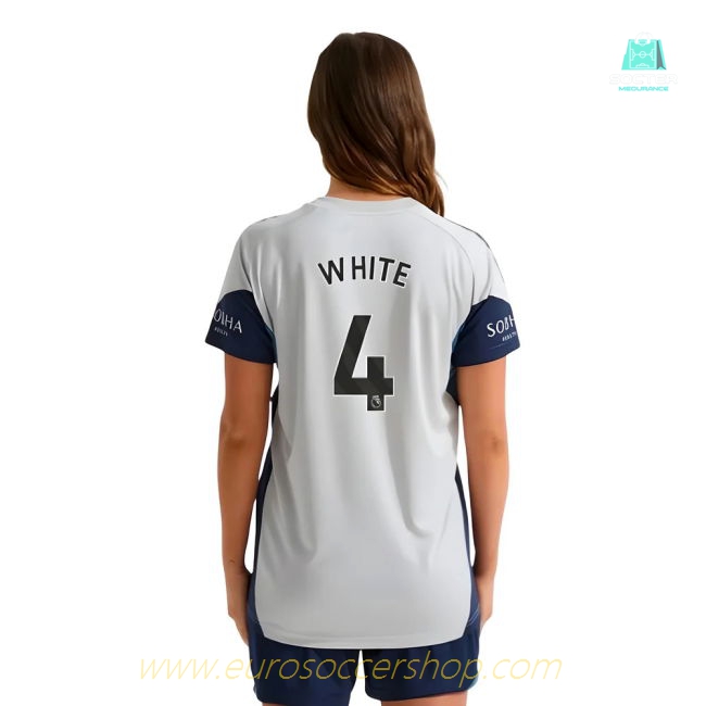 2025-2026 Arsenal Training Shirt (Grey Two) - Womens (White 4)