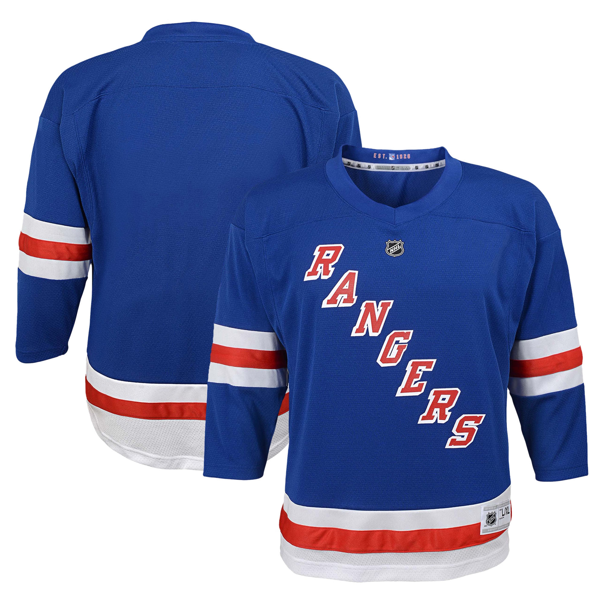 [LK] New York Rangers Youth Replica Jersey - Blue