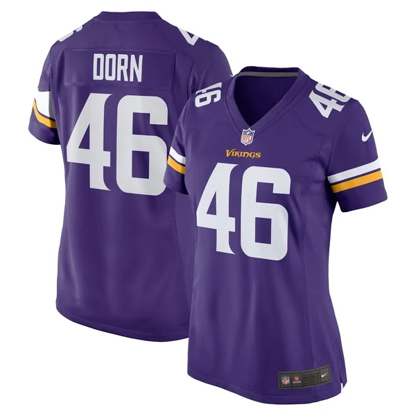 None Myles Dorn Game Jersey - Purple | NFL Player Jersey | NFL Footbal
