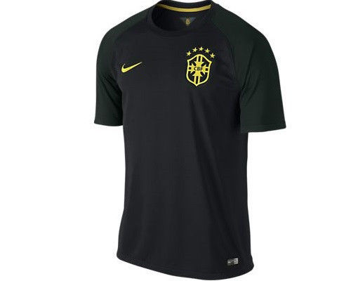 Premium Quality 2014 World Cup Brazil Black 3rd Soccer Jersey