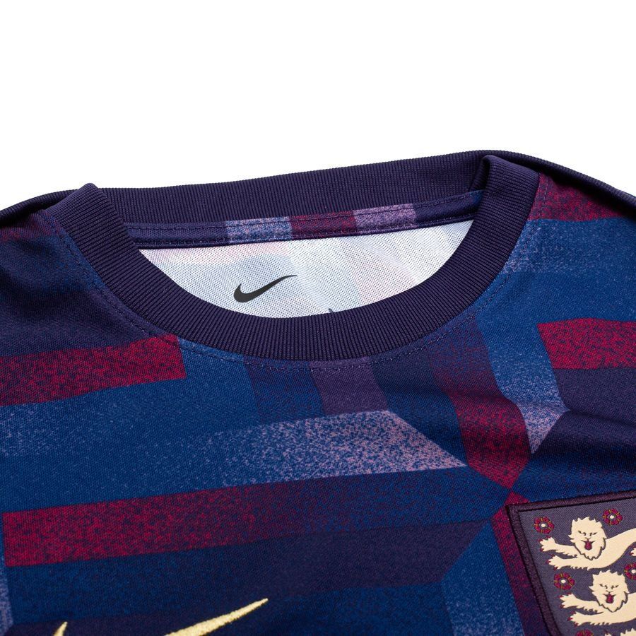 England Training T Shirt Dri Fit Academy Pro Pre Match Purple Ink/sesa