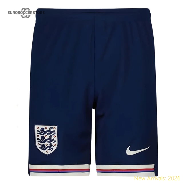 2024-2025 England Home Shorts (Navy) - Kids