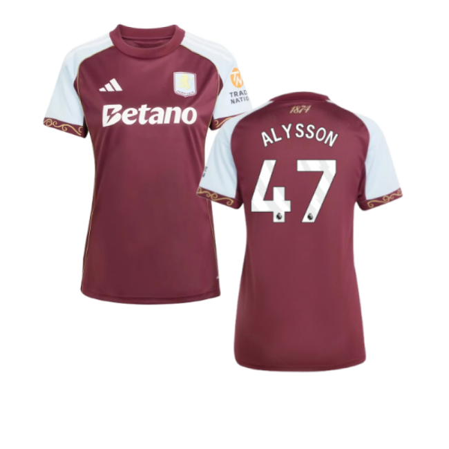 High-Quality 2025-2026 Aston Villa Home Shirt Womens Alysson 47