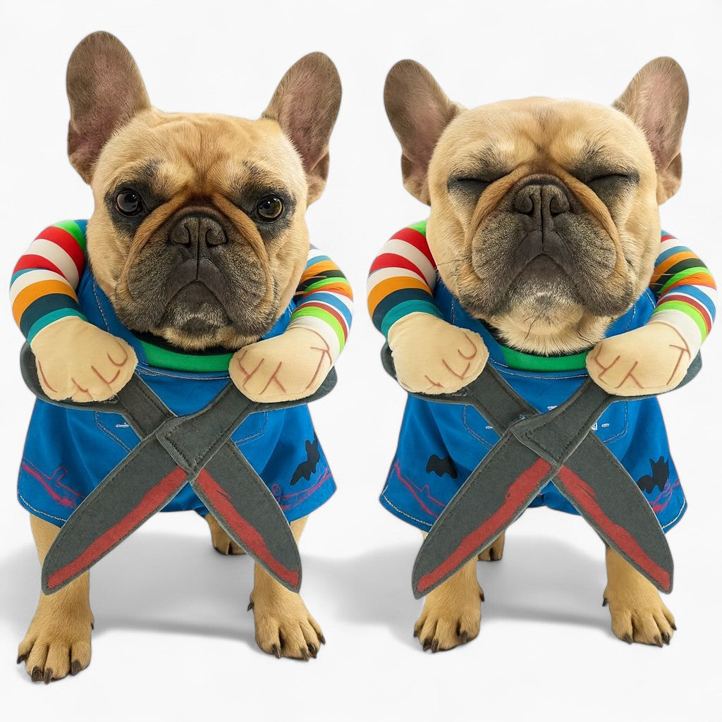 French Bulldog Chopapup Frenchie Costume With Scissors – Hilarious