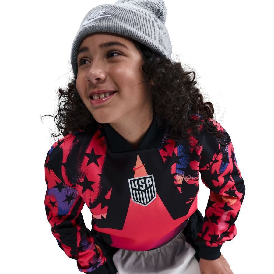 USA Goalkeeper Shirt Hollywood Goalkeepers - Bright Crimson/Black Kids