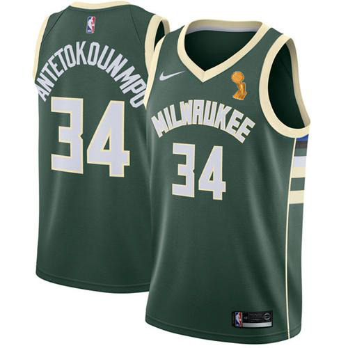 Milwaukee Bucks Giannis #34 Game-Ready Replica Jersey Slim Fit