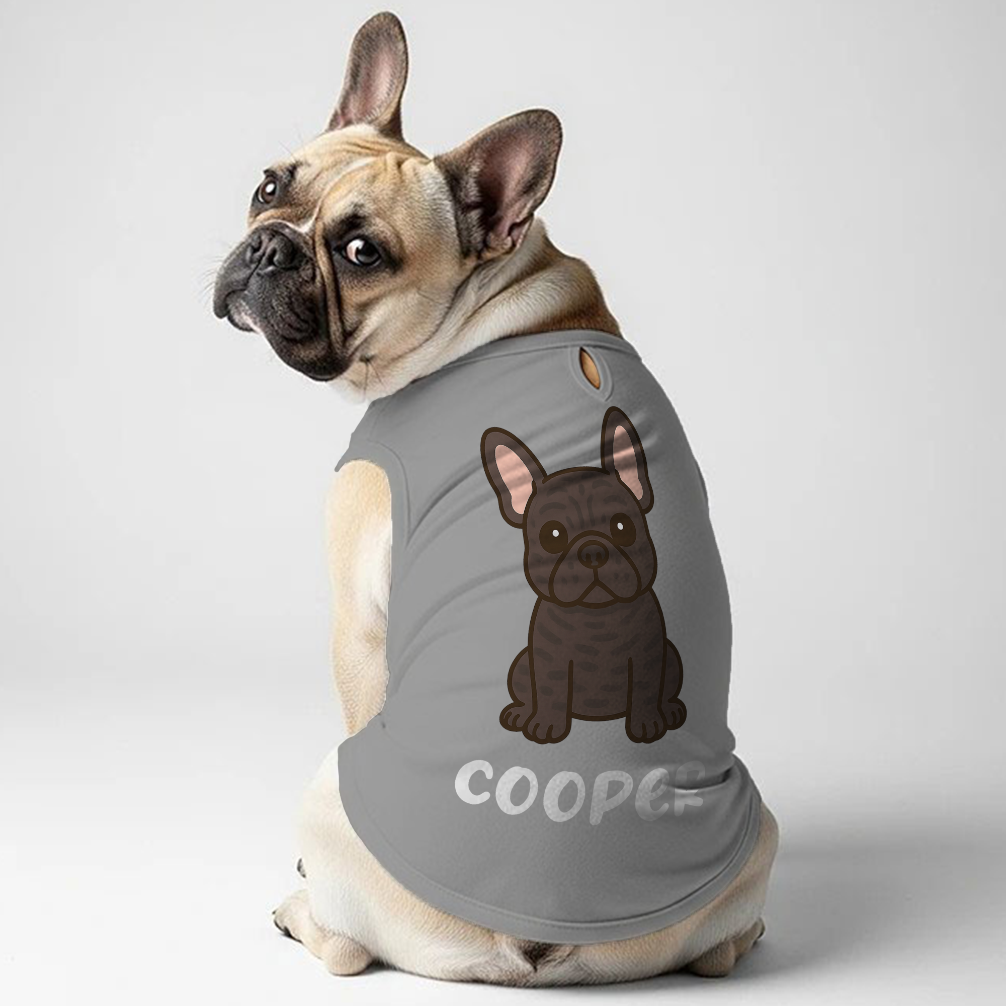 TEDDY - Personalized Frenchie Shirt | Custom Dog T-Shirt for French Bulldogs