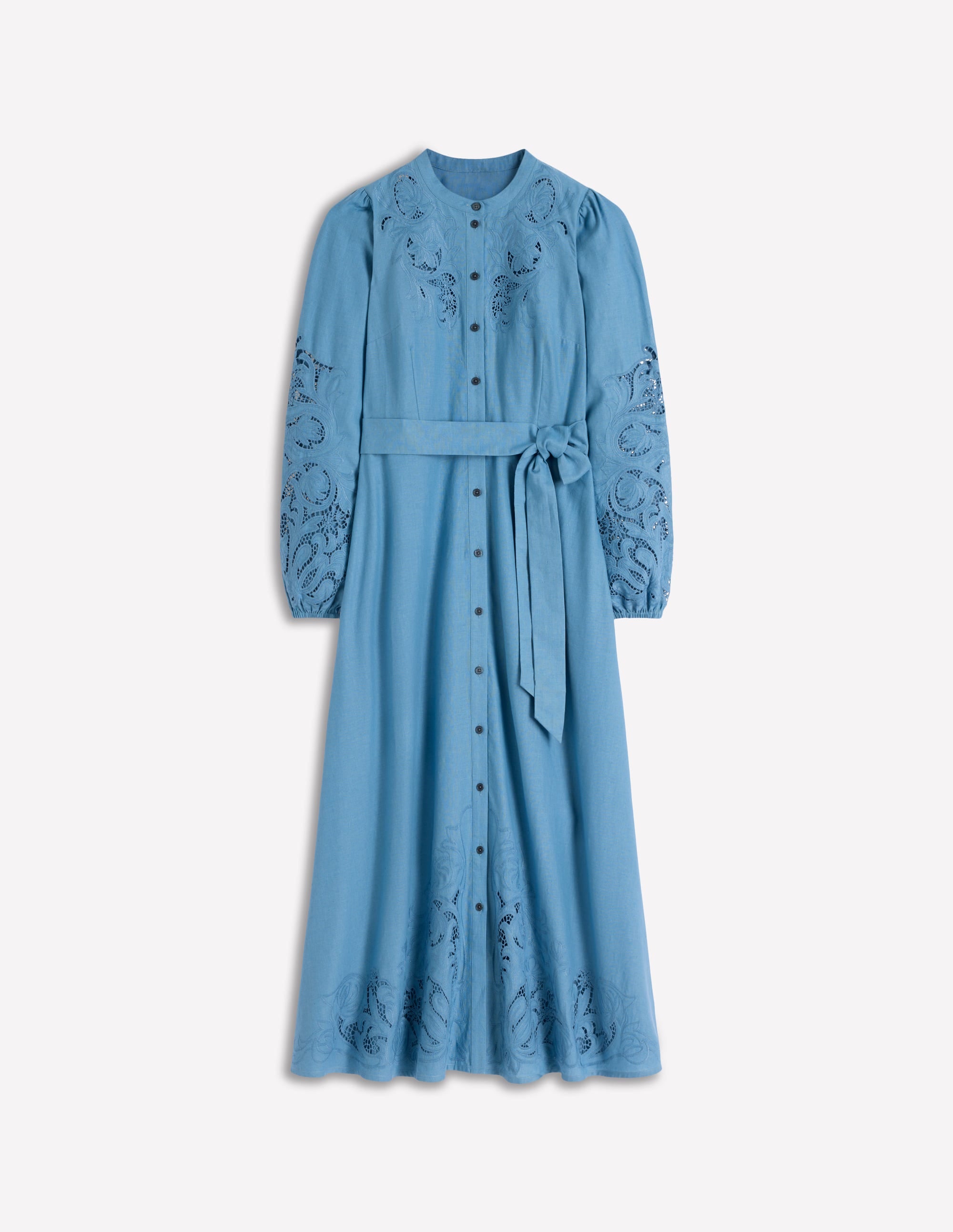Mae Linen Blend Shirt Dress