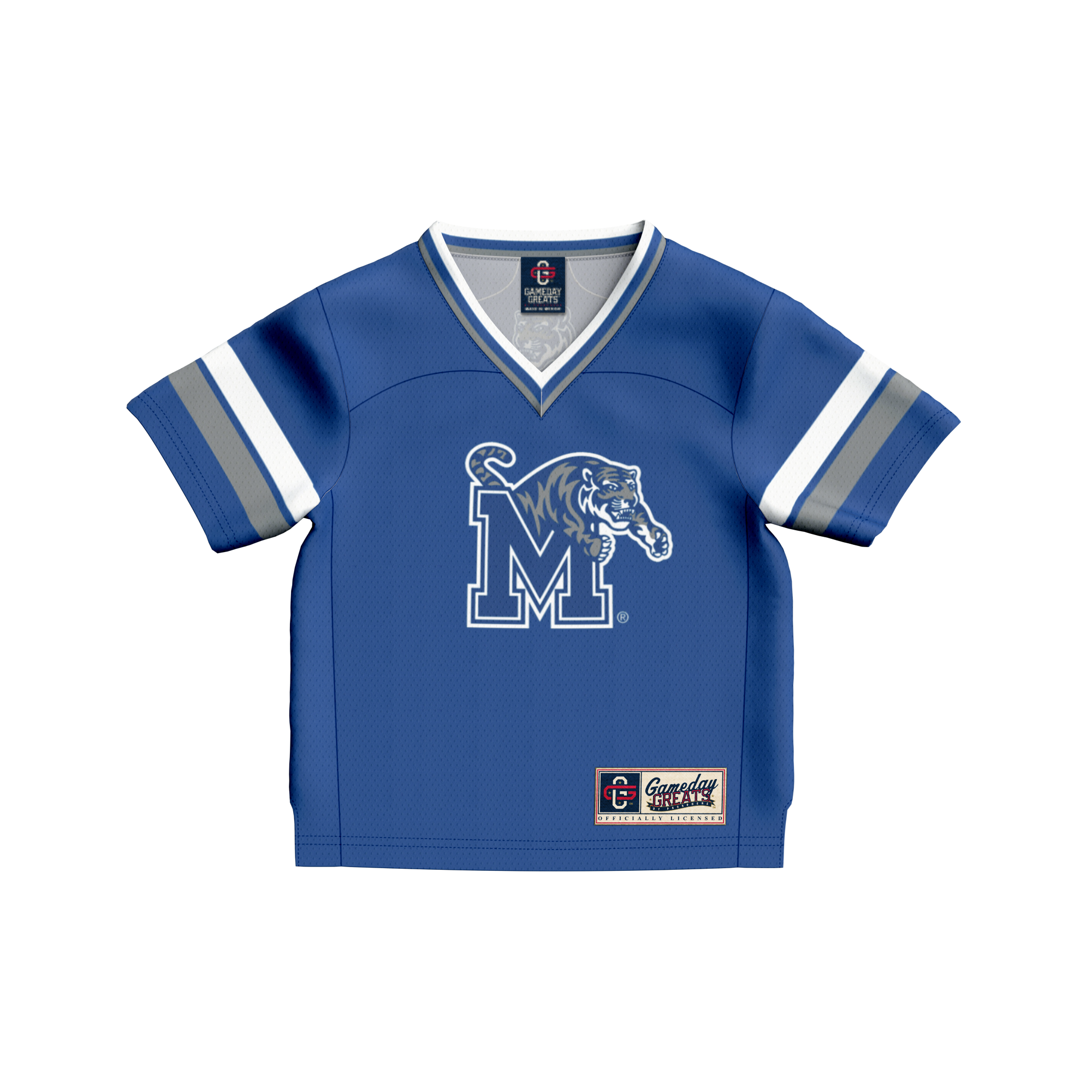 #1 Memphis Tigers GameDay Greats Toddler Lightweight Collegiate Football Fashion Jersey - Royal