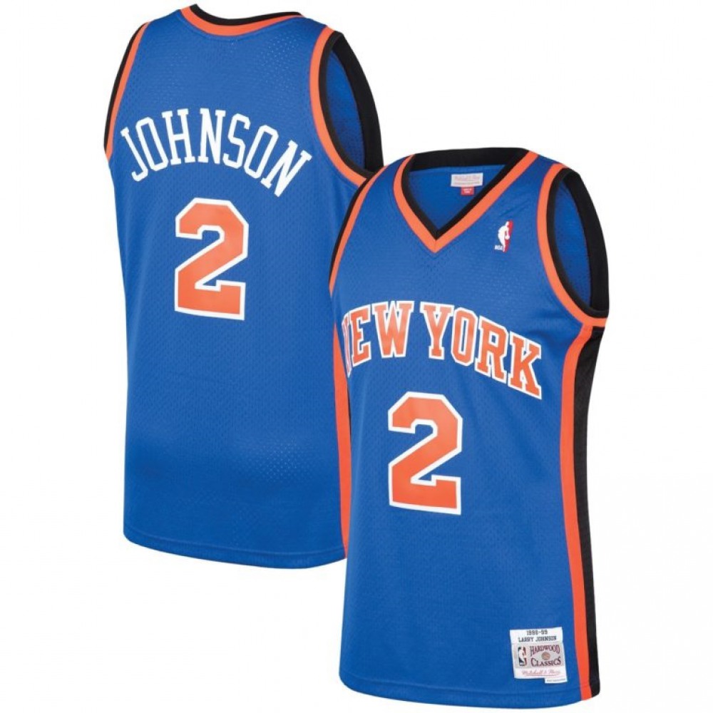 Professional Grade Men's NYK #2 Larry Blue Basketball Jersey