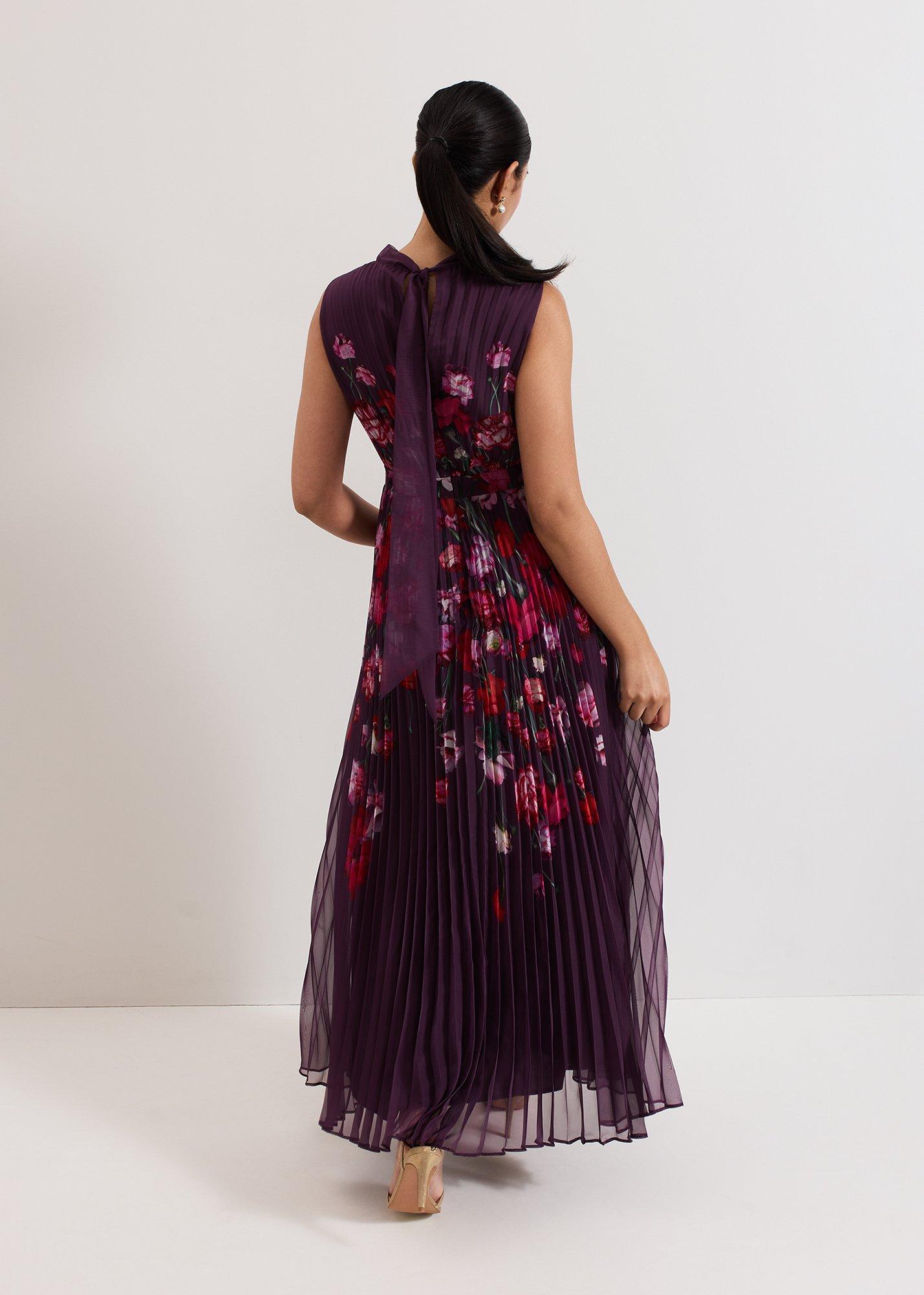 Petite Dahlia Floral Maxi Dress