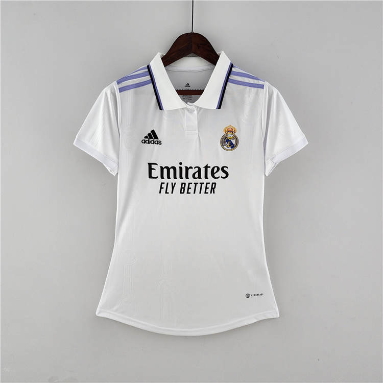 Real Madrid 2223 Home White Women's Soccer Jersey Football Shirt -