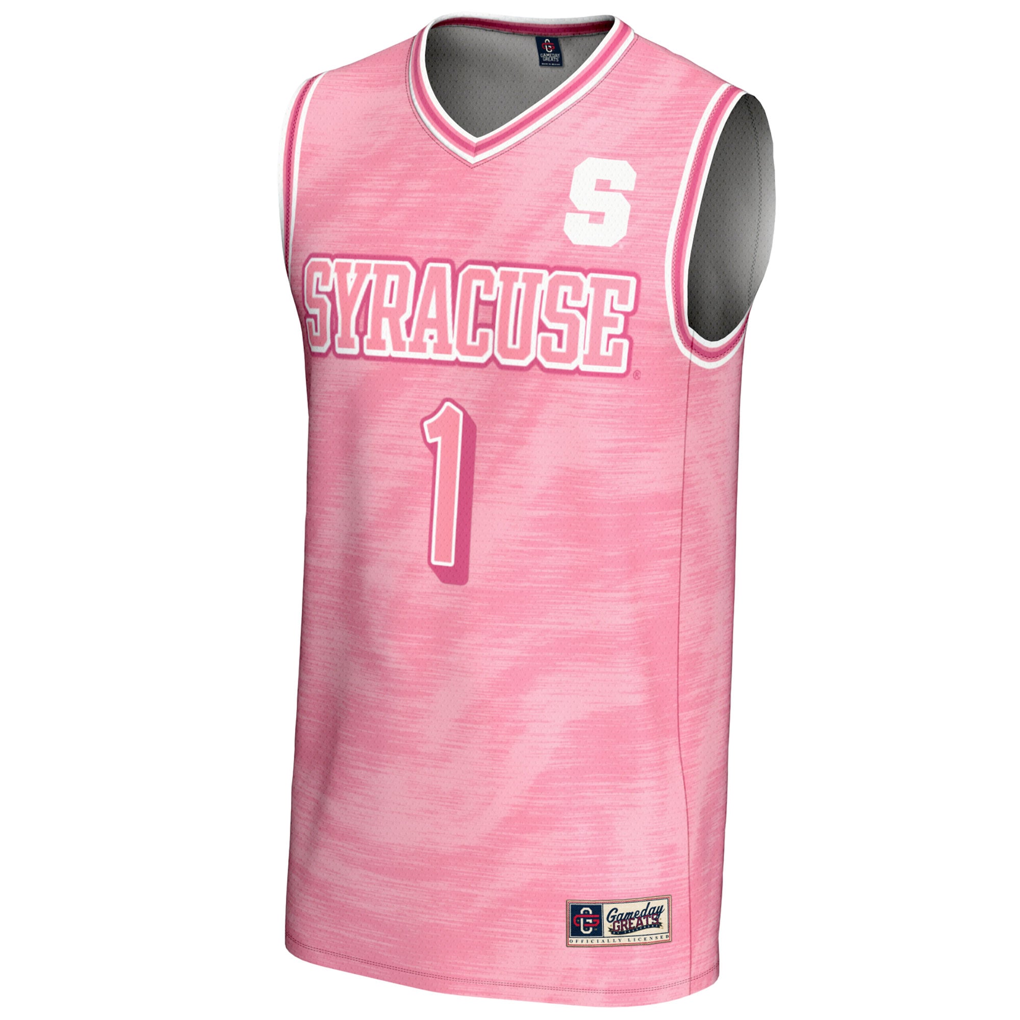 [DDG] Syracuse Orange GameDay Greats Youth Lightweight Basketball Fashion Jersey - Pink