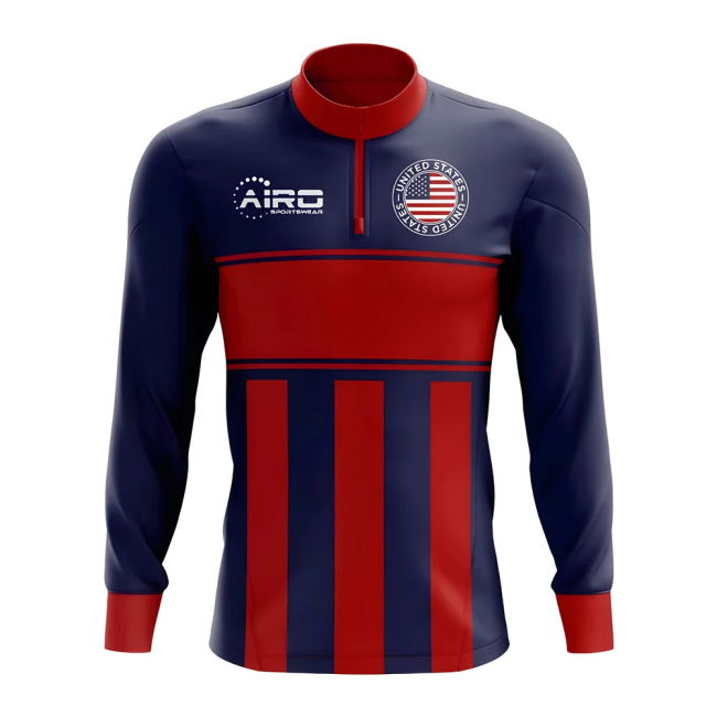 Tournament-Edition Usa Concept Football Half Zip Midlayer Top